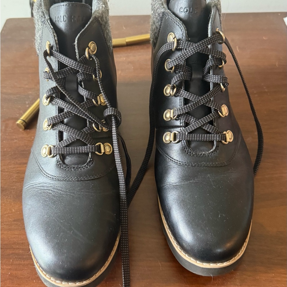 Cole Haan Women's Black Leather Boots